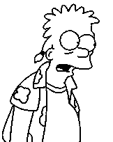 coloriage bart simpson adulte